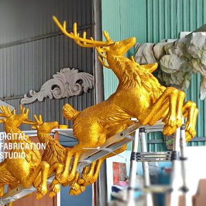 Tượng hươu, nai, tuần lộc,...